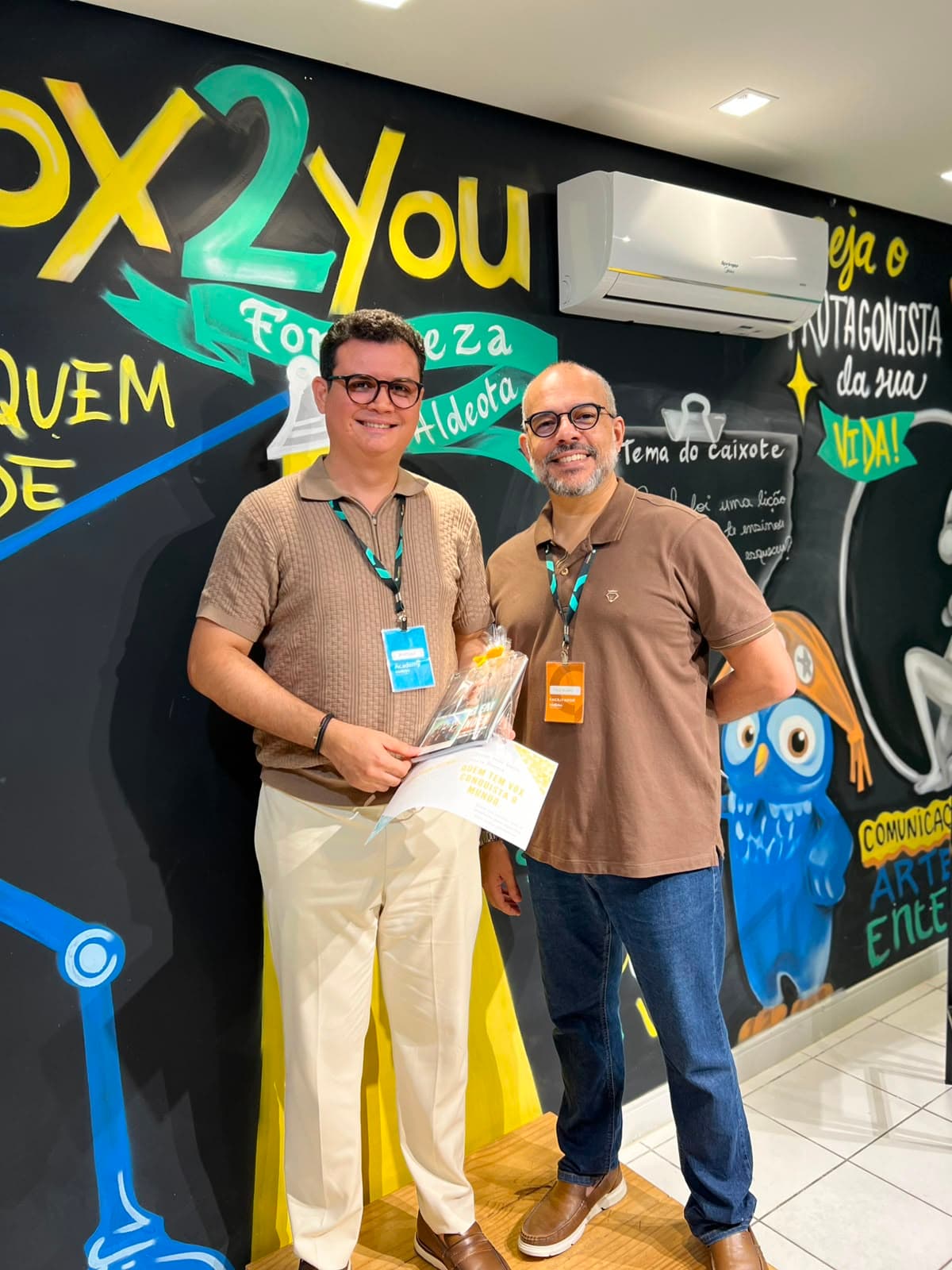 Alunos da Vox após a aula